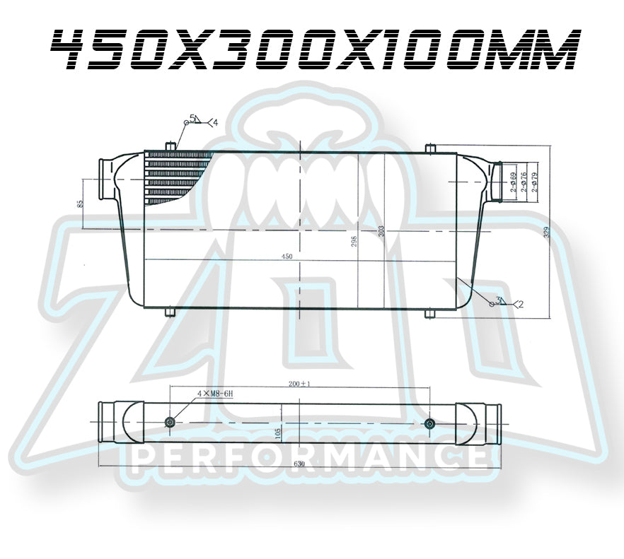 RACE SERIES INTERCOOLER 100mm