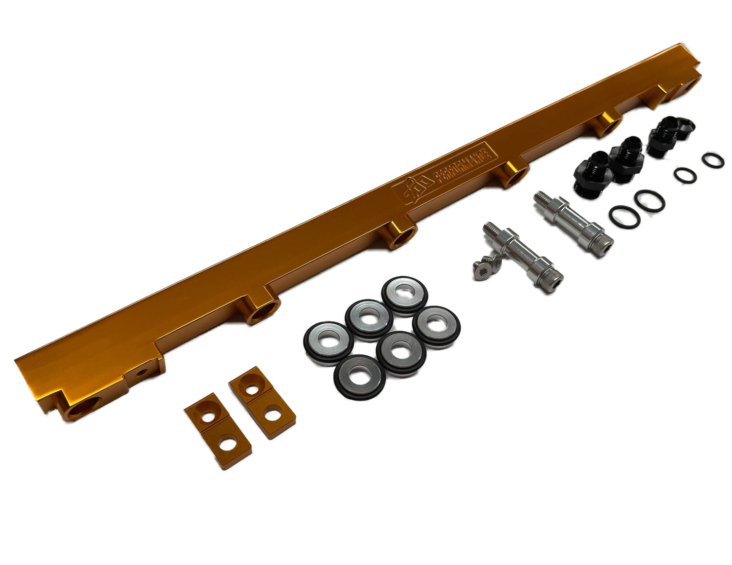 NISSAN RB25 FUEL RAIL  (GOLD, BLACK, SILVER)